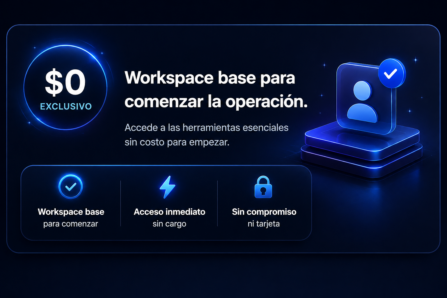 Base operativa gratis para comenzar la operacion